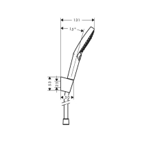  Set de duș Hansgrohe Raindance Select S 120, 3 jeturi, furtun 160 cm, crom