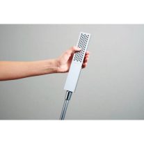Pară de duș tip baton Hansgrohe Pulsify E 100, 1 jet PowderRain EcoSmart, crom