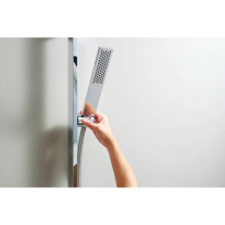 Set de duș Hansgrohe Pulsify E 100 1 jet EcoSmart, bară 65 cm, furtun 160 cm, crom