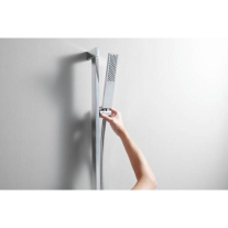 Set de duș Hansgrohe Pulsify E 100 1 jet EcoSmart, bară 65 cm, furtun 160 cm, crom