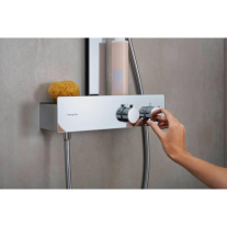 Coloană de duș termostatată Hansgrohe Rainfinity 360 ShowerTablet 350, 1 jet, crom