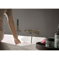 Pară de duș tip baton Hansgrohe Rainfinity 100, jet PowderRain,  bronz mat