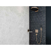Pară de duș tip baton Hansgrohe Rainfinity 100, jet PowderRain,  bronz mat