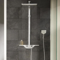 Pară de duș pătrată Kludi Freshline, 1 jet, crom