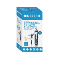 Set de mecanism rezervor WC Geberit actionare mecanica, alimentare laterala, cu flotor, fara senzor