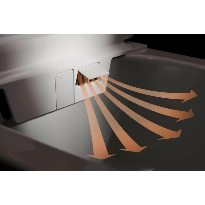 Set vas WC suspendat Hansgrohe LavaPura Element S, AquaHelix Flush, cu funcție de bideu cu telecomandă, alb
