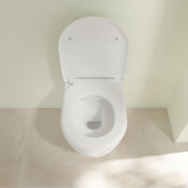 Set vas WC suspendat Villeroy & Boch Avento DirectFlush CeramicPlus cu capac închidere lentă, alb Alpin