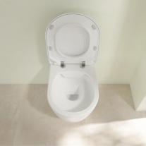Set vas WC suspendat Villeroy & Boch Avento DirectFlush CeramicPlus cu capac închidere lentă, alb Alpin