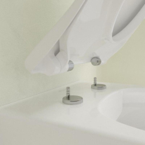 Set vas WC suspendat Villeroy & Boch Avento DirectFlush CeramicPlus cu capac închidere lentă, alb Alpin