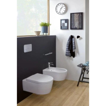 Set vas WC suspendat Villeroy & Boch Avento DirectFlush CeramicPlus cu capac închidere lentă, alb Alpin
