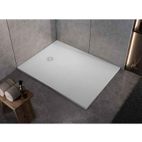  Cadiță de duș Kolpasan Hopp, din cast marble, 120x80 cm, alb