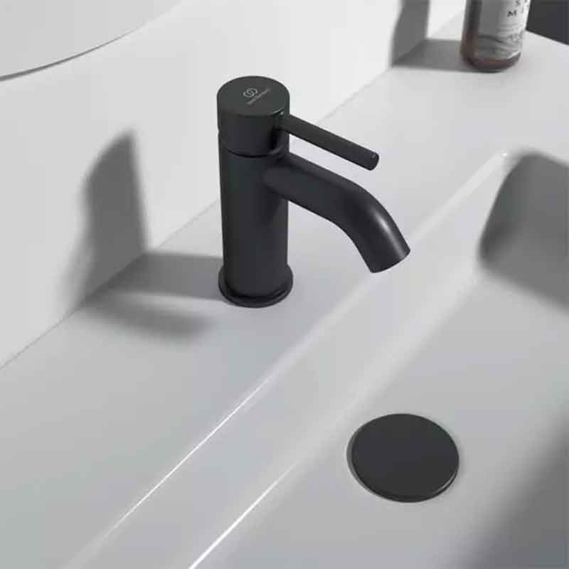 Baterie lavoar Ideal Standard Ceraline 100 fără ventil, negru mat