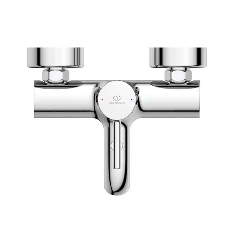 Baterie cadă-duș Ideal Standard Ceraline, cu montaj aparent, crom