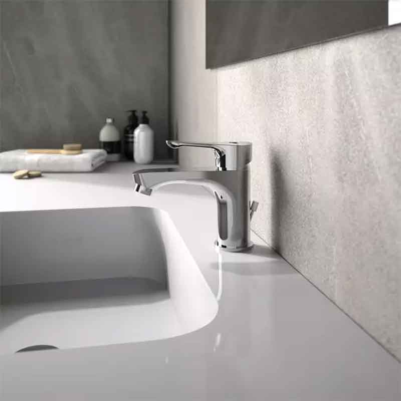 Baterie lavoar Ideal Standard Alpha 75 cu ventil Pop-Up ABS, crom