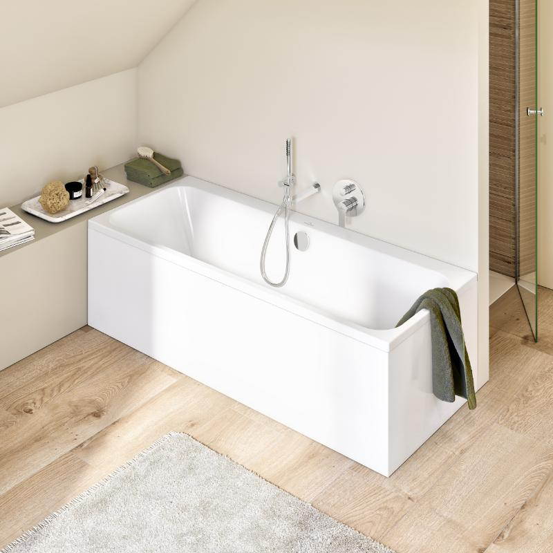 Cadă dreptunghiulară Villeroy & Boch Architectura 180 x 80 cm, alb alpin