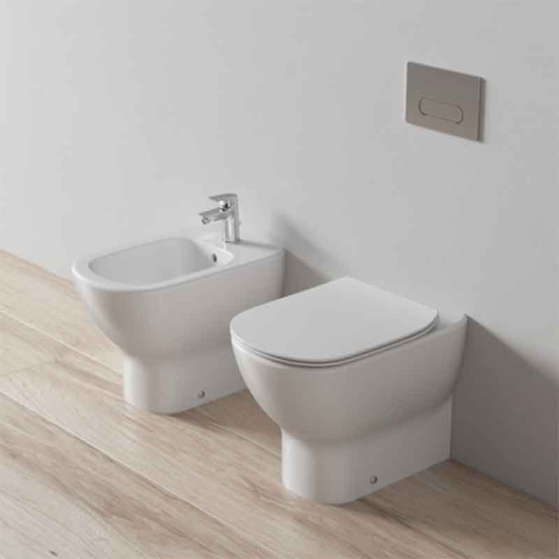 Vas WC stativ Ideal Standard, Tesi AquaBlade BTW, pentru rezervor încastrat, alb