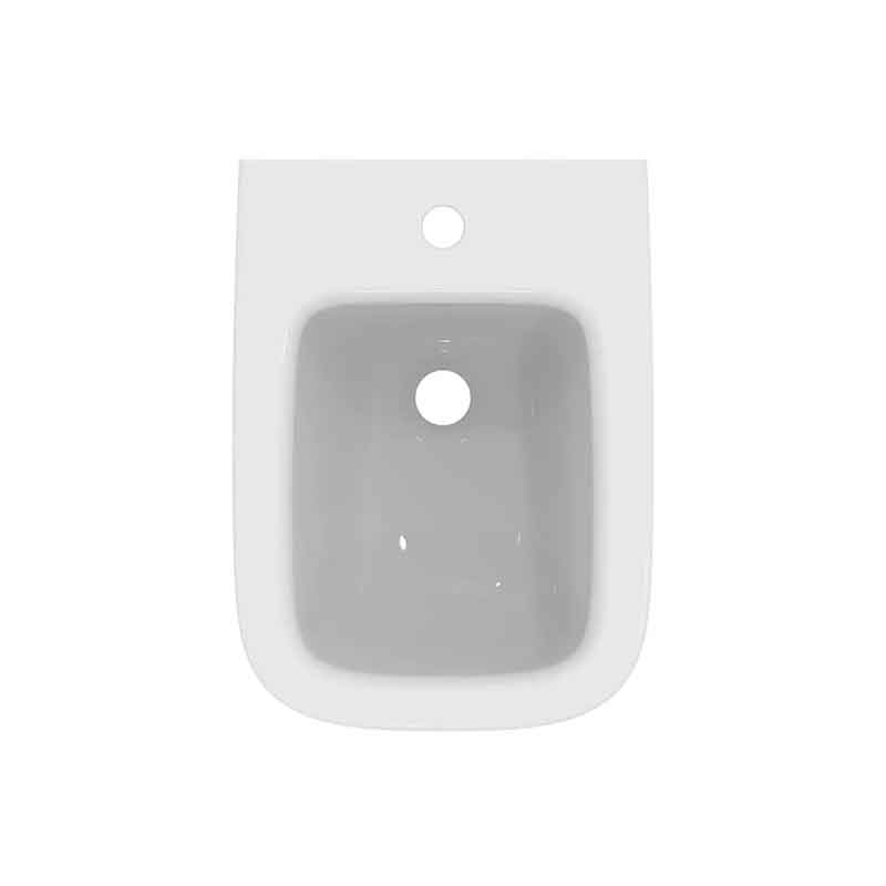 Bideu suspendat Ideal Standard I.Life S, compact, cu fixare ascunsă, alb