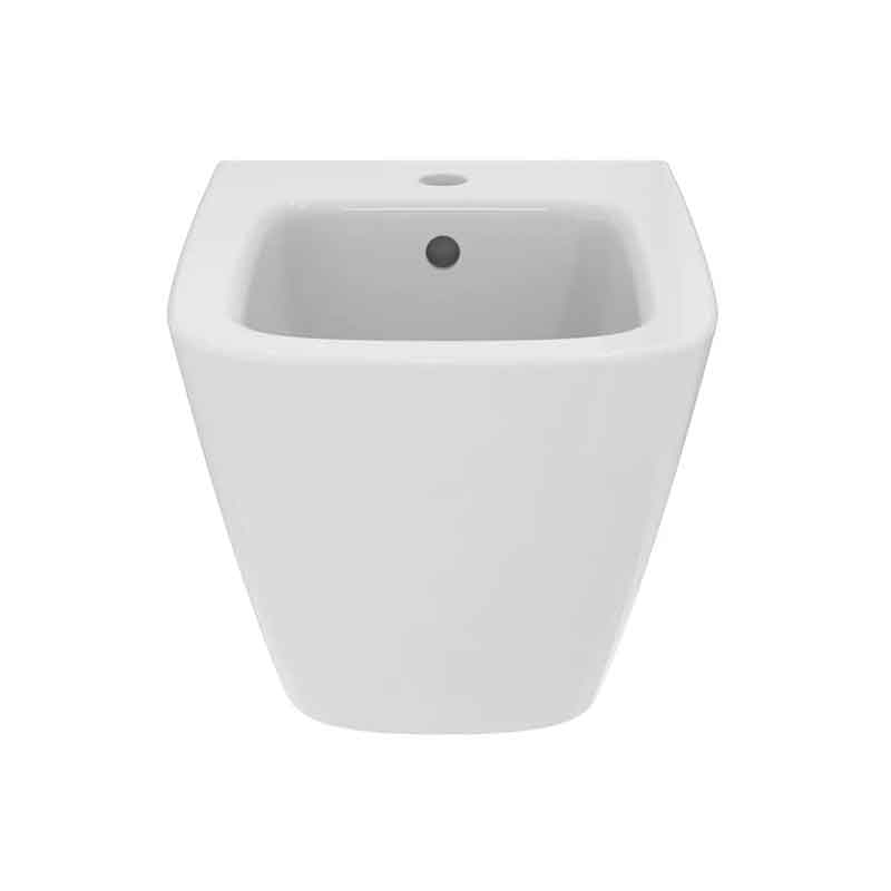 Bideu suspendat Ideal Standard I.Life S, compact, cu fixare ascunsă, alb
