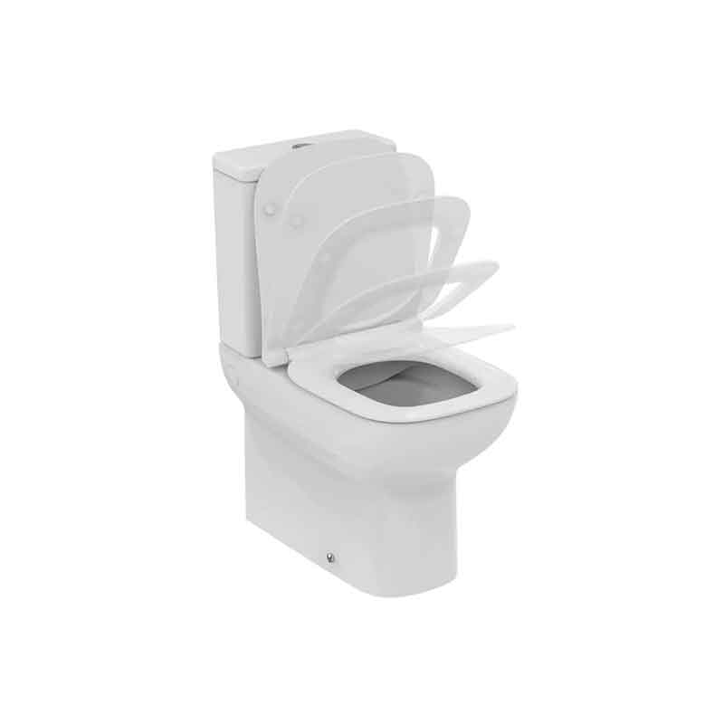 Capac WC Ideal Standard i.life S Slim SoftClose, duroplast, alb lucios, 36 x 41 cm