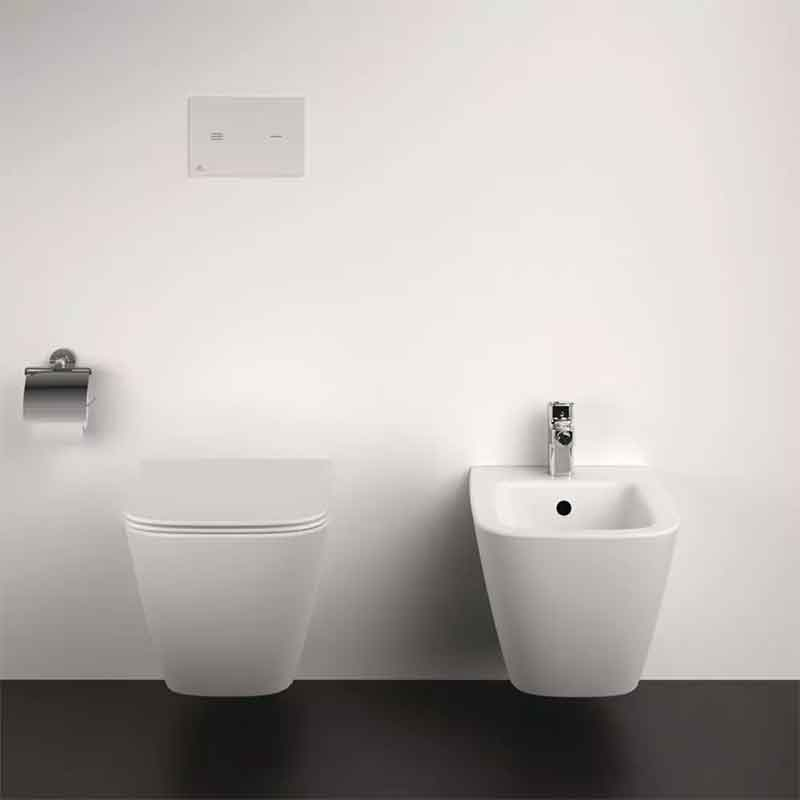 Capac WC Ideal Standard i.life S Slim SoftClose, duroplast, alb lucios, 36 x 41 cm