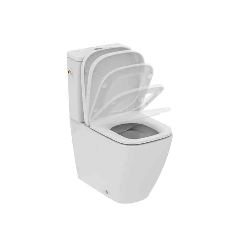 Vas WC stativ Ideal Standard I.Life S BTW RimLS+ (Rimless Plus), alb lucios