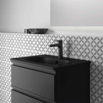Baterie lavoar Ideal Standard Cerafine 120, cartuș ceramic, ventil Pop-Up, negru mat
