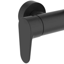 Coloană de duș Ideal Standard CeraFlow Alu+, cu baterie termostatată CoolBody, negru mat