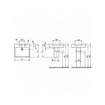 Lavoar suspendat Ideal Standard Connect Cube, 60 x 46 cm, alb