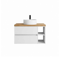 Raft deschis pentru mobilier de baie Fluminia, 20x46x53 cm, alb