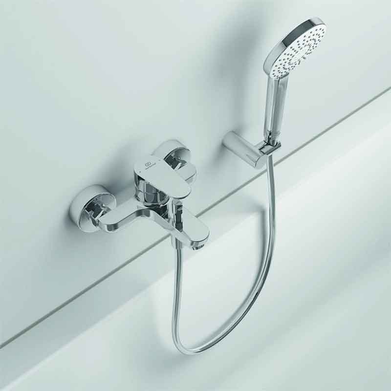 Baterie cadă-duș Ideal Standard Cerafine O, montaj aparent, crom