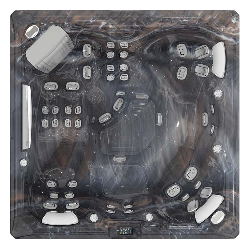 Set minipiscină Wellis, Makalu PeakLife Premium Plus, cu capac, jeturi luminoase și sistem WIS integrat, pentru 5 persoane