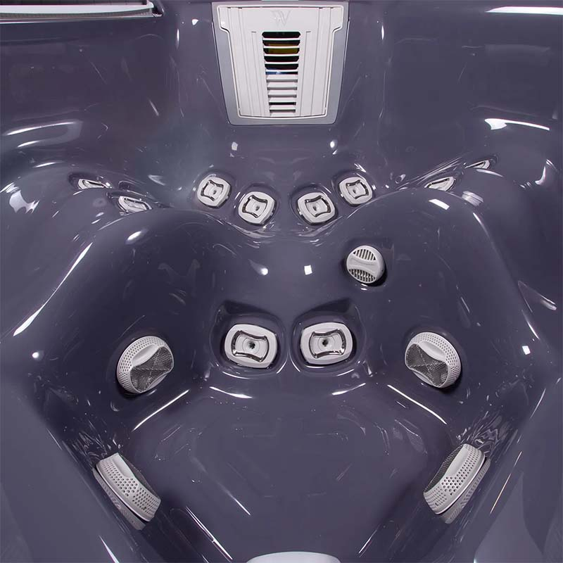 Set minipiscină Wellis, Makalu PeakLife Premium Plus, cu capac, jeturi luminoase și sistem WIS integrat, pentru 5 persoane