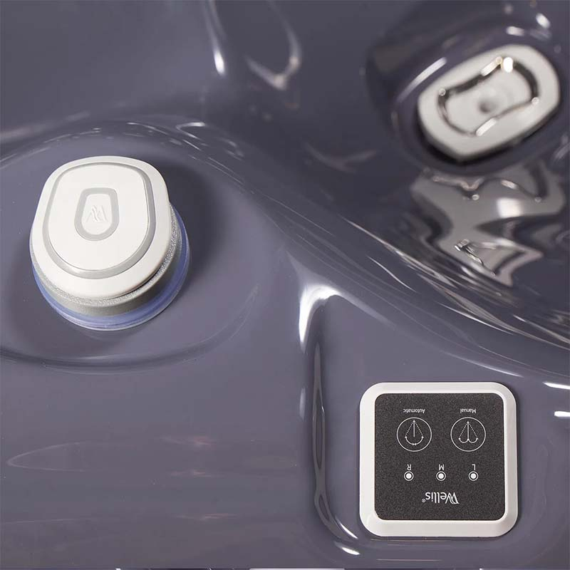 Set minipiscină Wellis, Makalu PeakLife Premium Plus, cu capac, jeturi luminoase și sistem WIS integrat, pentru 5 persoane