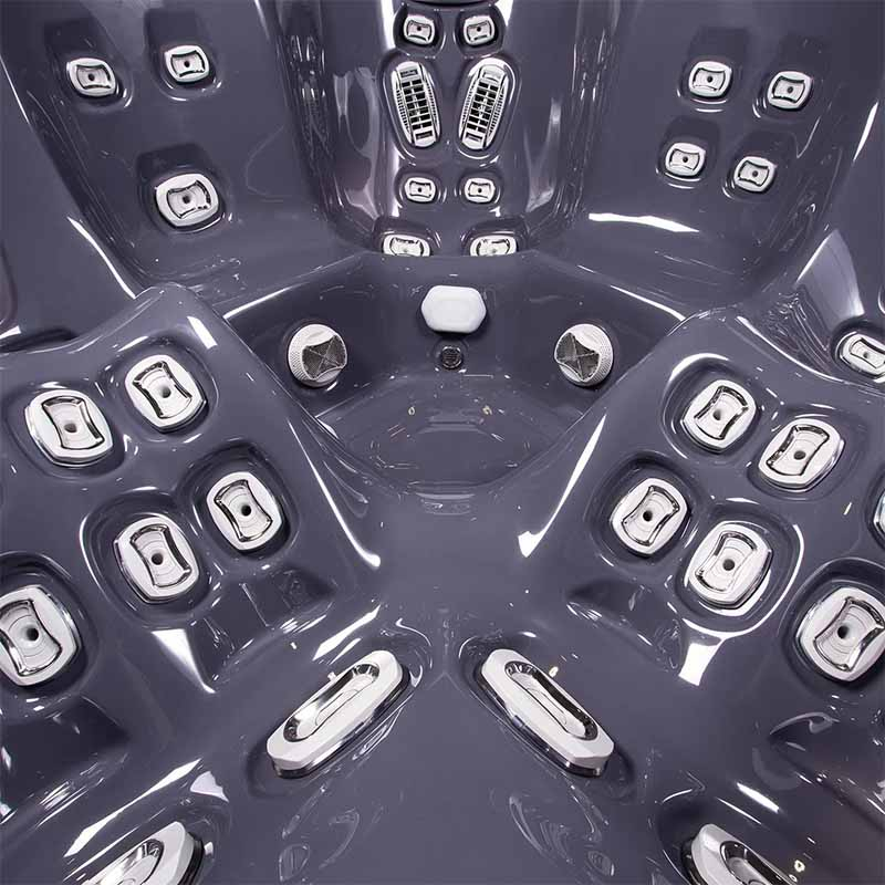 Set minipiscină Wellis, Makalu PeakLife Premium Plus, cu capac, jeturi luminoase și sistem WIS integrat, pentru 5 persoane