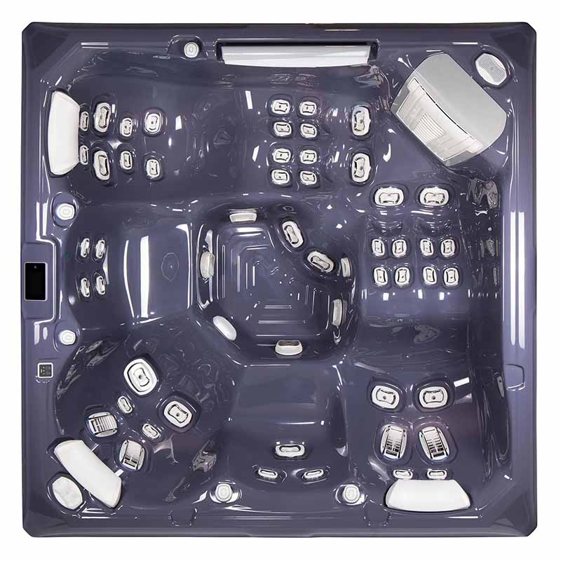 Set minipiscină Wellis, Makalu PeakLife Premium Plus, cu capac, jeturi luminoase și sistem WIS integrat, pentru 5 persoane