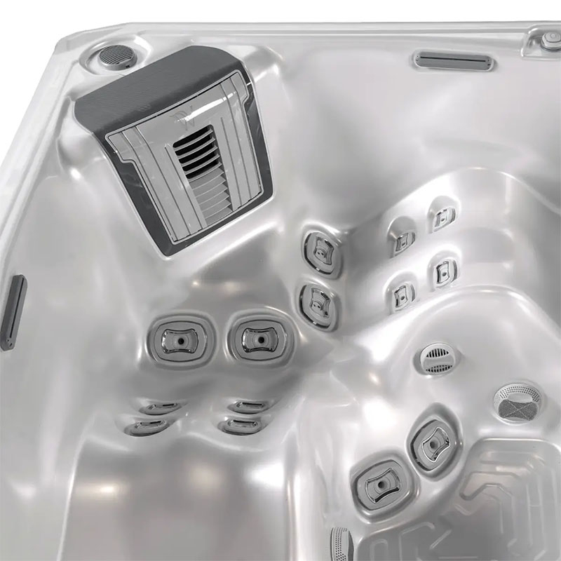 Set minipiscină Wellis, Makalu PeakLife Premium Plus, cu capac, jeturi luminoase și sistem WIS integrat, pentru 5 persoane