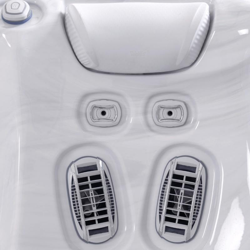 Minipiscină Atlas PeakLife Premium Plus, cu capac, jeturi luminoase și sistem WIS integrat