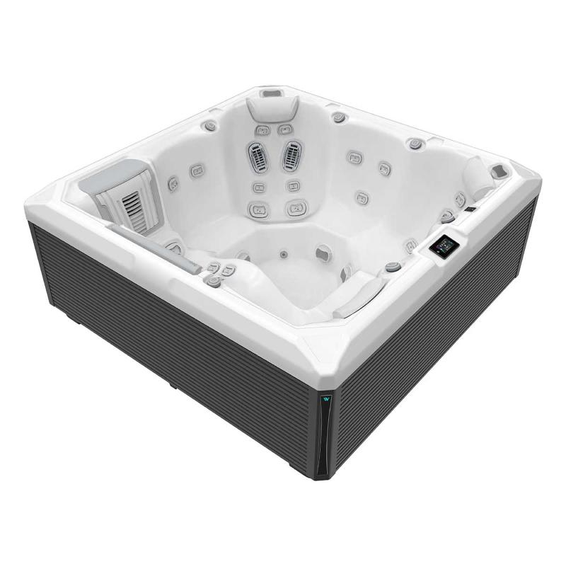 Set minipiscina Wellis, Atlas PeakLife Deluxe, cu capac, pentru 6 persoane