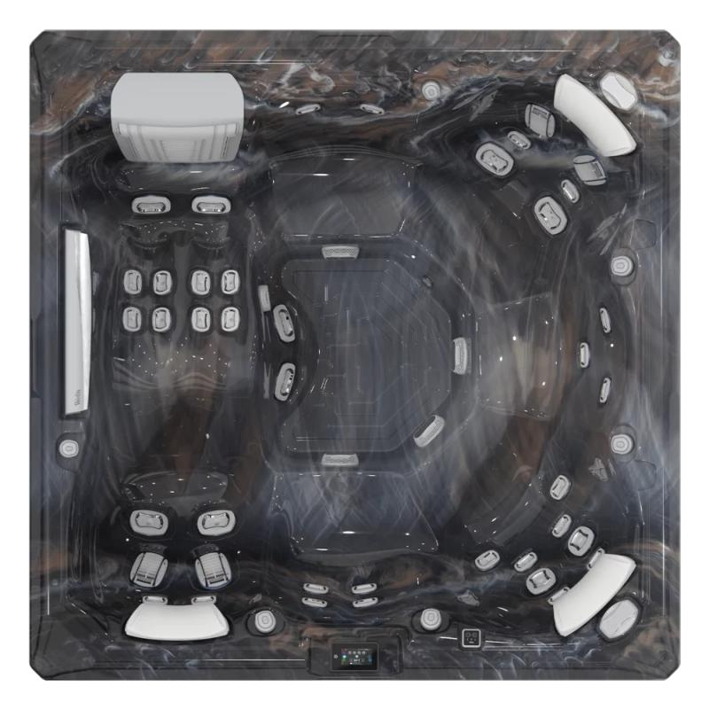 Set minipiscina Wellis, Atlas PeakLife Deluxe, cu capac, pentru 6 persoane