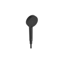 Set de duș Ideal Standard, Idealrain Alu+ cu pară, suport și furtun de duș, negru mat