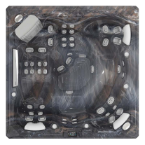 Set minipiscină Wellis, Makalu PeakLife Premium Plus, cu capac, jeturi luminoase și sistem WIS integrat, pentru 5 persoane