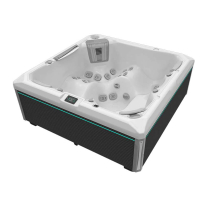 Set minipiscină Wellis, Makalu PeakLife Premium Plus, cu capac, jeturi luminoase și sistem WIS integrat, pentru 5 persoane