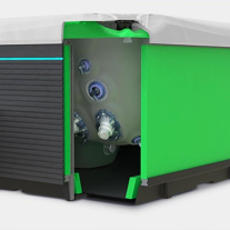 Minipiscină Atlas PeakLife Premium Plus, cu capac, jeturi luminoase și sistem WIS integrat