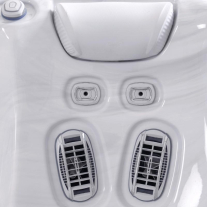 Minipiscină Atlas PeakLife Premium Plus, cu capac, jeturi luminoase și sistem WIS integrat