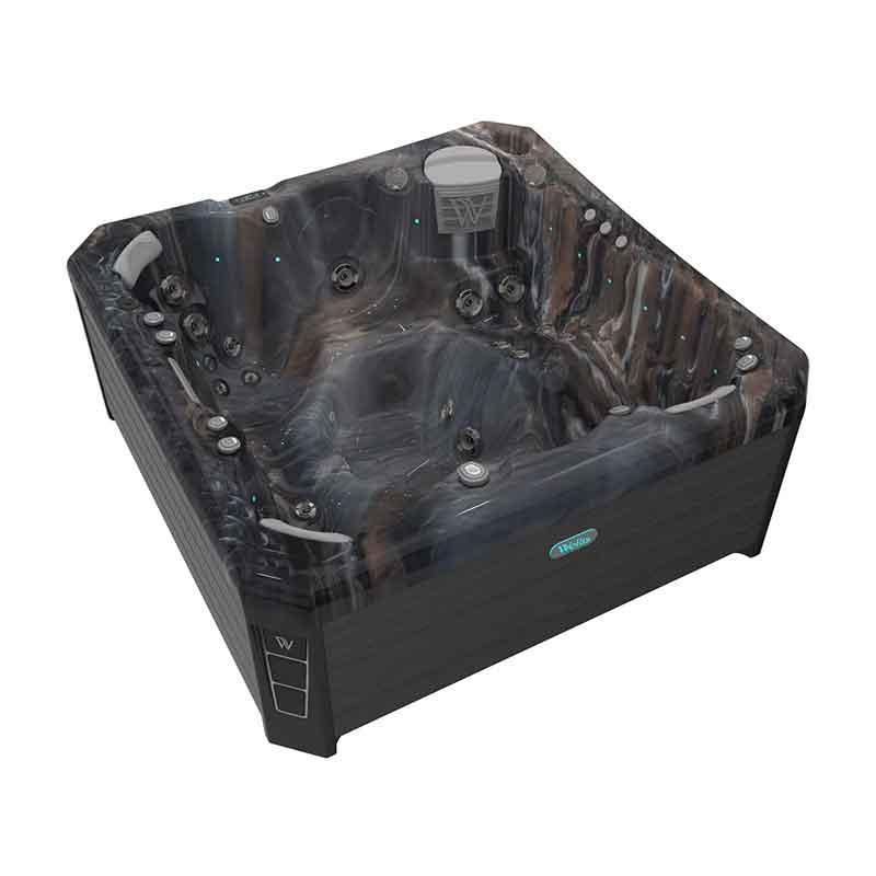 Set minipiscina Wellis, Malaga CityLife Deluxe, cu capac, pentru 6 persoane