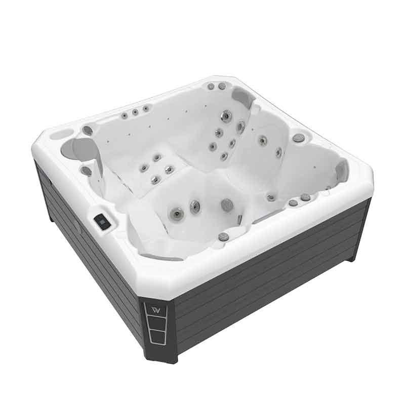 Set minipiscina Wellis, Malaga Citylife Premium, cu capac, pentru 6 persoane
