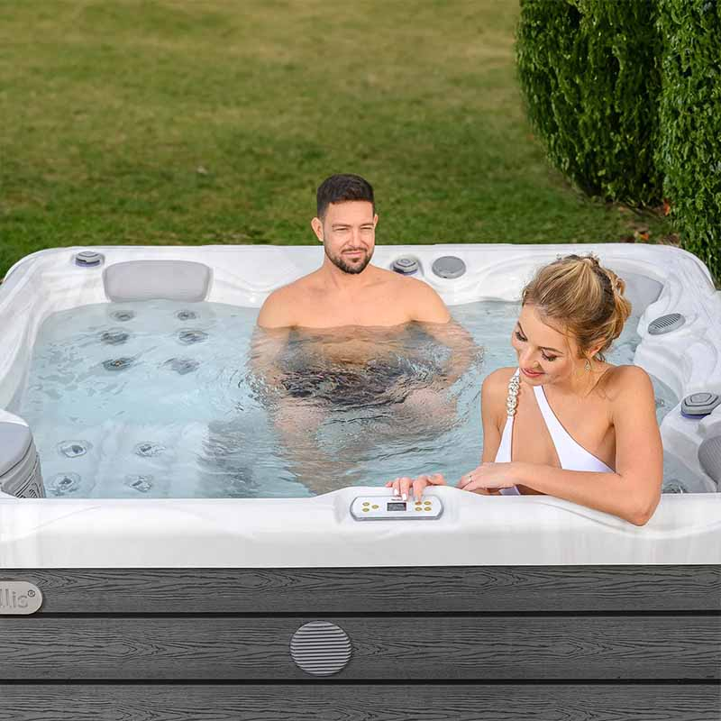 Set minipiscina Wellis, Budapesta Life Premium, cu capac, pentru 5 persoane