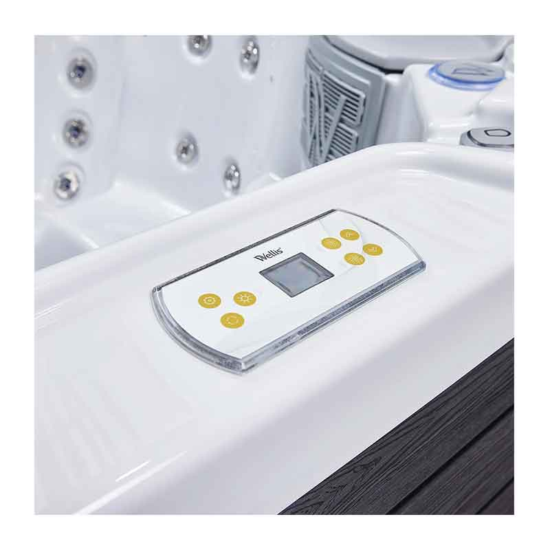 Set minipiscina Wellis, Prague CityLife Deluxe, cu capac, pentru 6 persoane