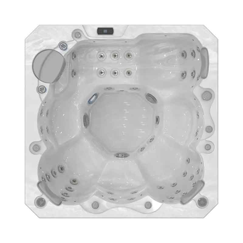 Set minipiscina Wellis, Prague CityLife Deluxe, cu capac, pentru 6 persoane