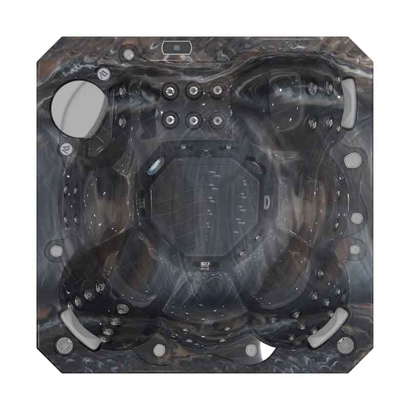 Set minipiscina Wellis, Prague CityLife Deluxe, cu capac, pentru 6 persoane